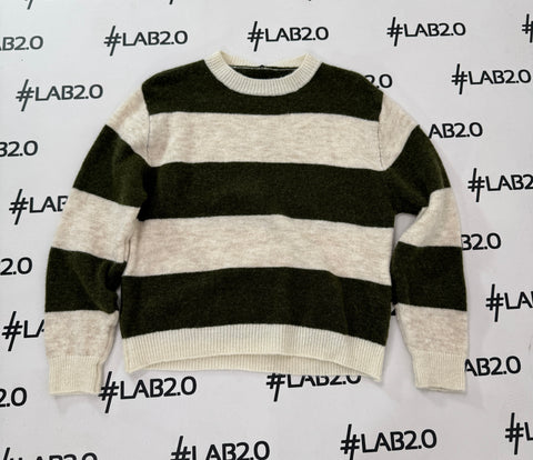Maglione Stripes Verde