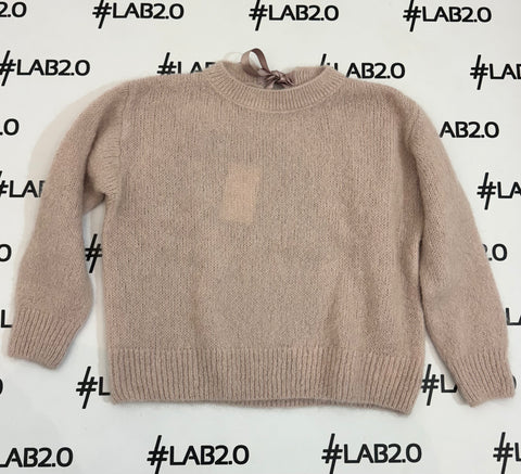 Maglione Fiocco Mohair Cipria