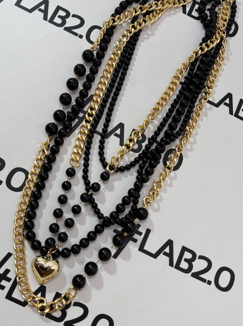 Collana Hope Gold Nero