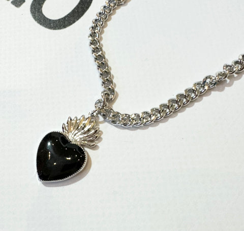 Collana Cuore Sacro Argento