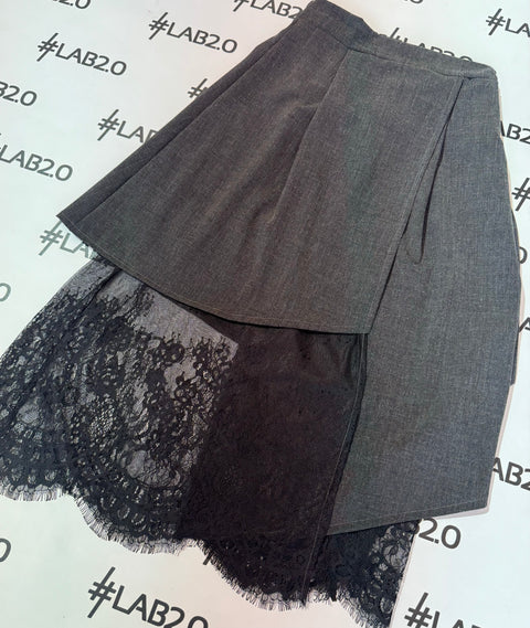 Gonna Camelia Grigia