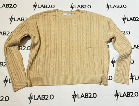 Maglione Trecce Beige