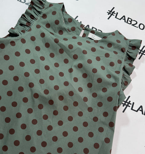 Blusa Belen Verde Marrone