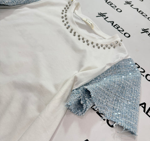 T-shirt Cinzia Celeste