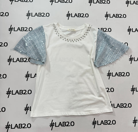 T-shirt Cinzia Celeste