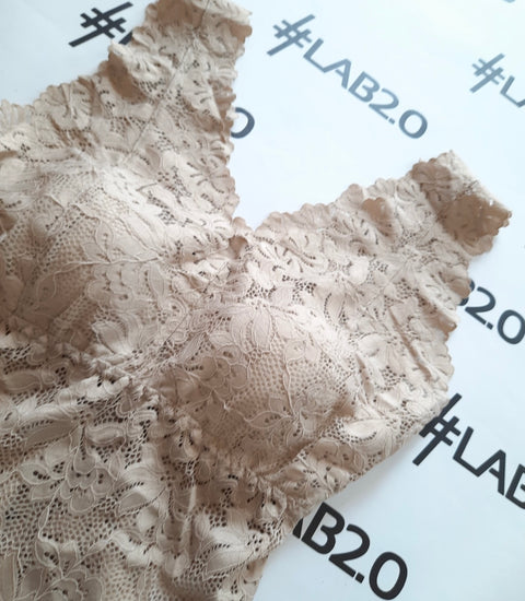 Bralette pizzo Beige