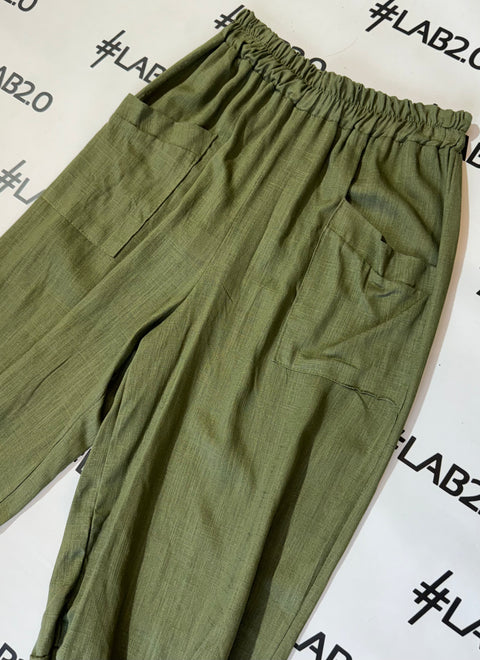 Pantalone Lino Militare