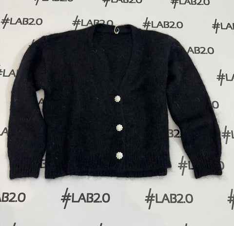 Cardigan Marta Mohair Nero