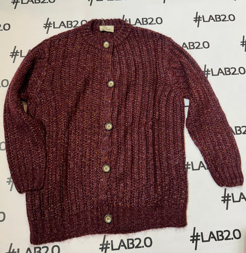 Cardigan Costanza Bordeaux