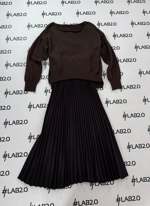 Abito Clotilde Marrone