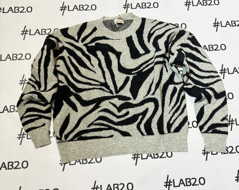 Maglione Zebra Grigio