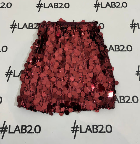 Minigonna Look Bordeaux