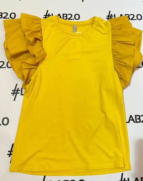 T-shirt Pretty Senape