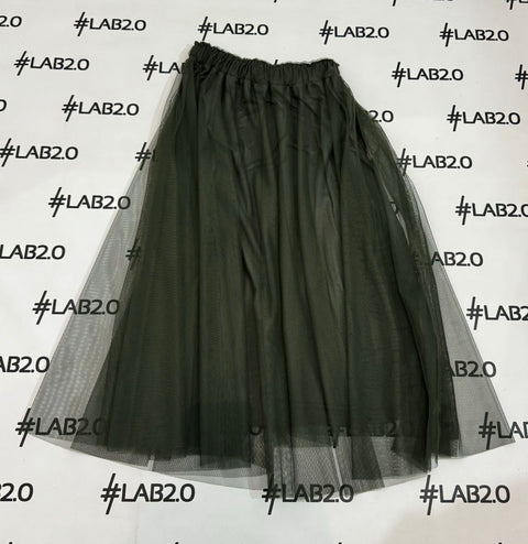Gonna tulle Militare Curvy
