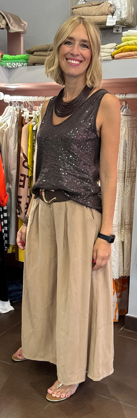 Canottiera Gliss Marrone