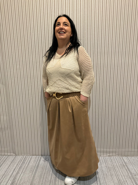 Maglioncino Star Beige Curvy