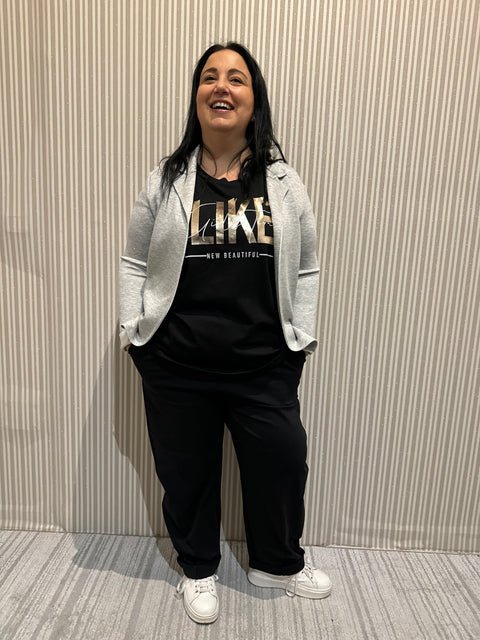 Blazer Brill Grigio Curvy