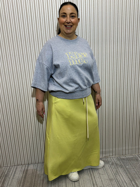 Felpa Jam Grigia Curvy