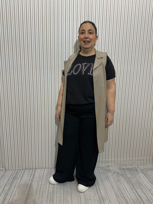 Pantalone Annalisa Nero Curvy