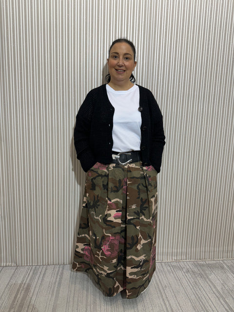 Gonna Mimetic Rose Curvy