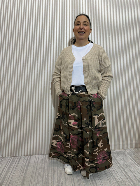 Gonna Mimetic Rose Curvy