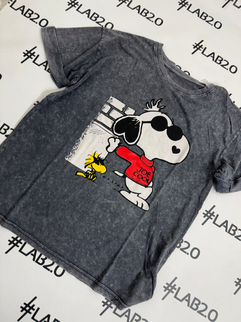 T-shirt Snoopy Cool Delavè