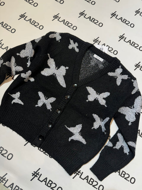 Cardigan Farfalle Nero