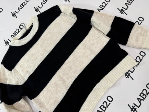 Maglione Stripes Nero