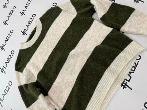 Maglione Stripes Verde