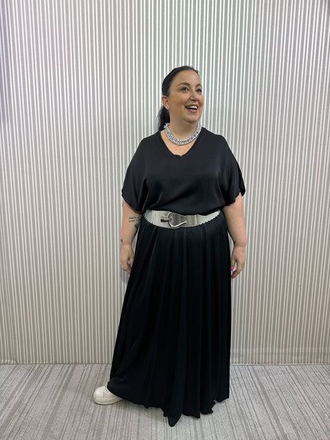 Gonna Gelsomina Nera Curvy