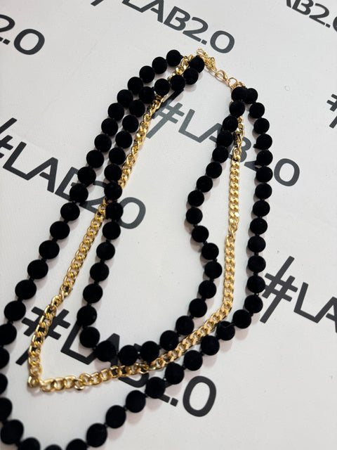 Collana Viola Nero Oro