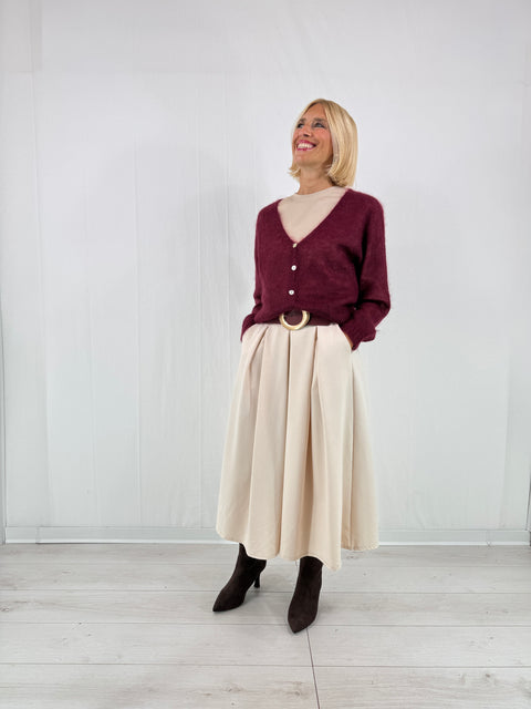 Cardigan Lovely Bordeaux