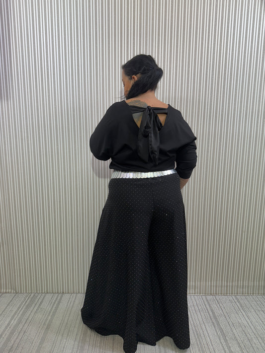 Panta-gonna Laura SHINE Nero Curvy