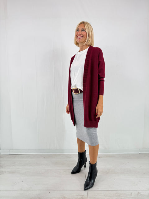 Cardigan Valeria Bordeaux