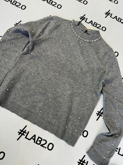 Maglioncino Perle Grigio