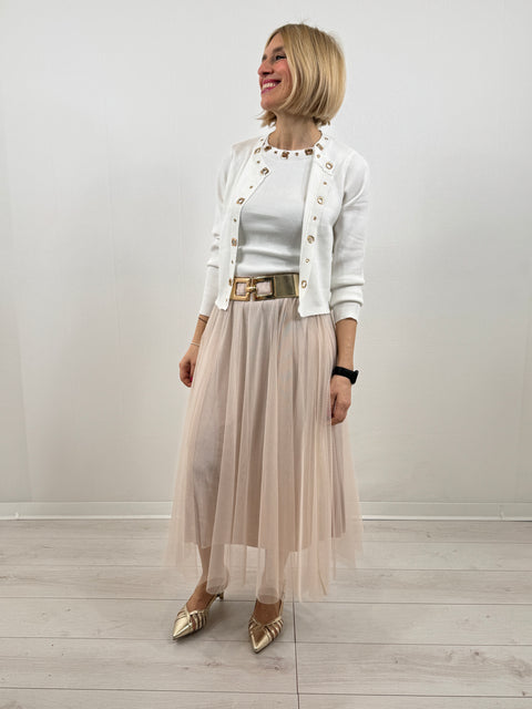 Cardigan Aurora Bianco