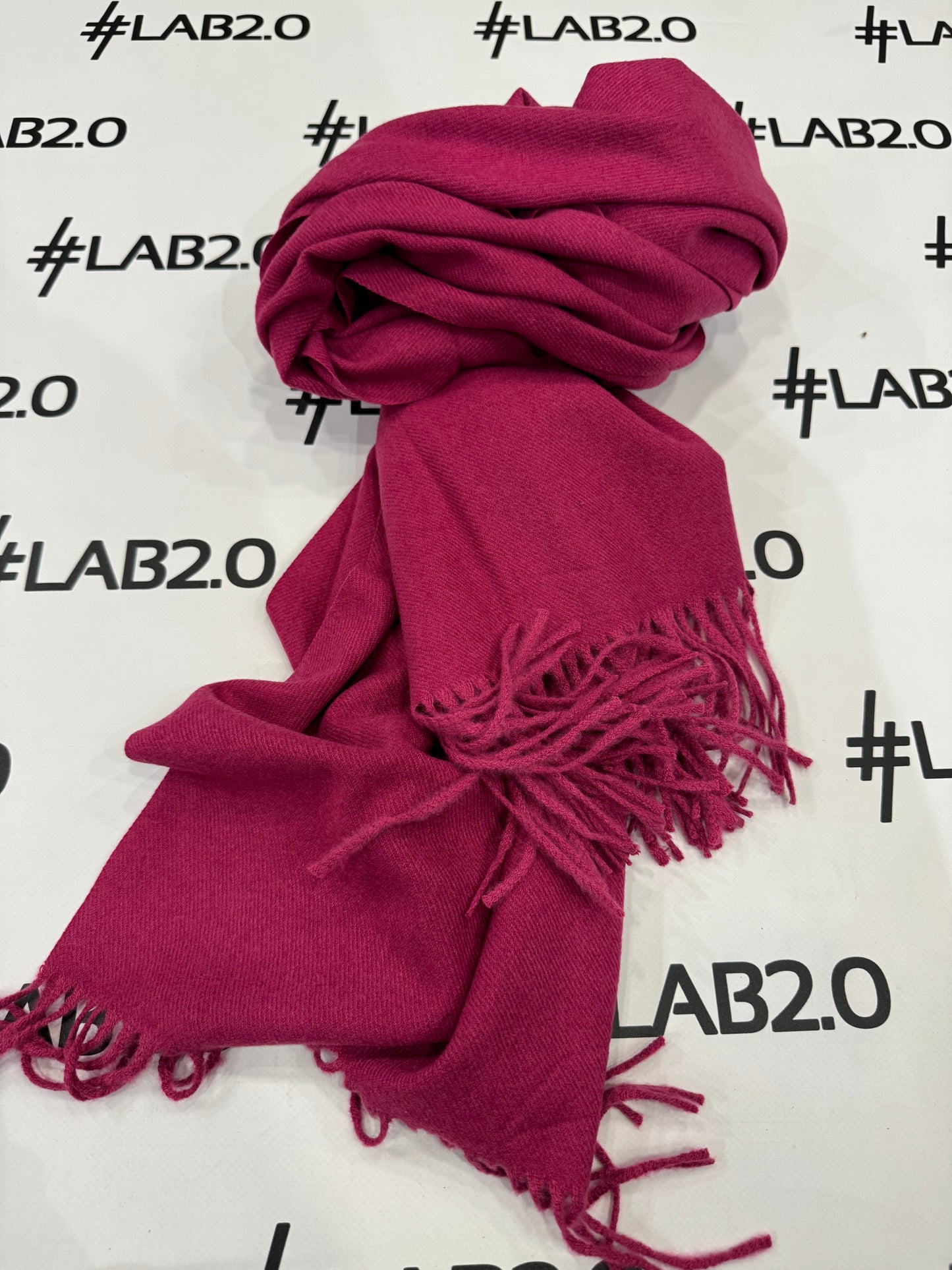 Cardigan Uomo Sciarpa 100% Cashmere Morbida - Unisex, Avvolgente, Colore Solido, Made In Scozia, Lana Pregiata Sciarpa Unisex Cashmere - Foto 3