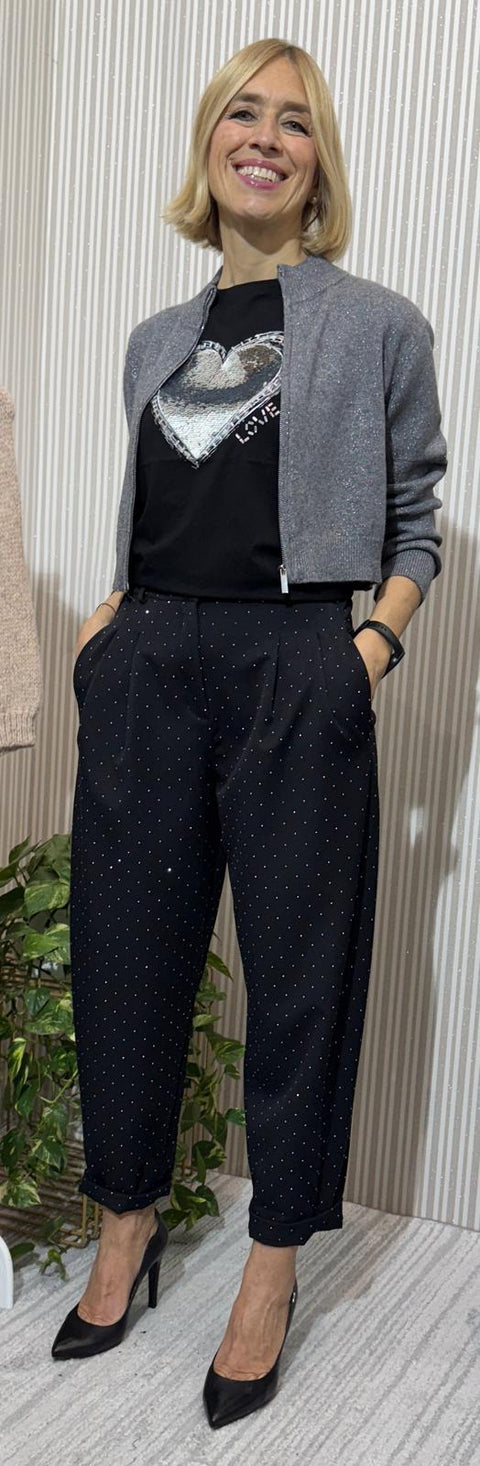 Cardigan Dama Grigio